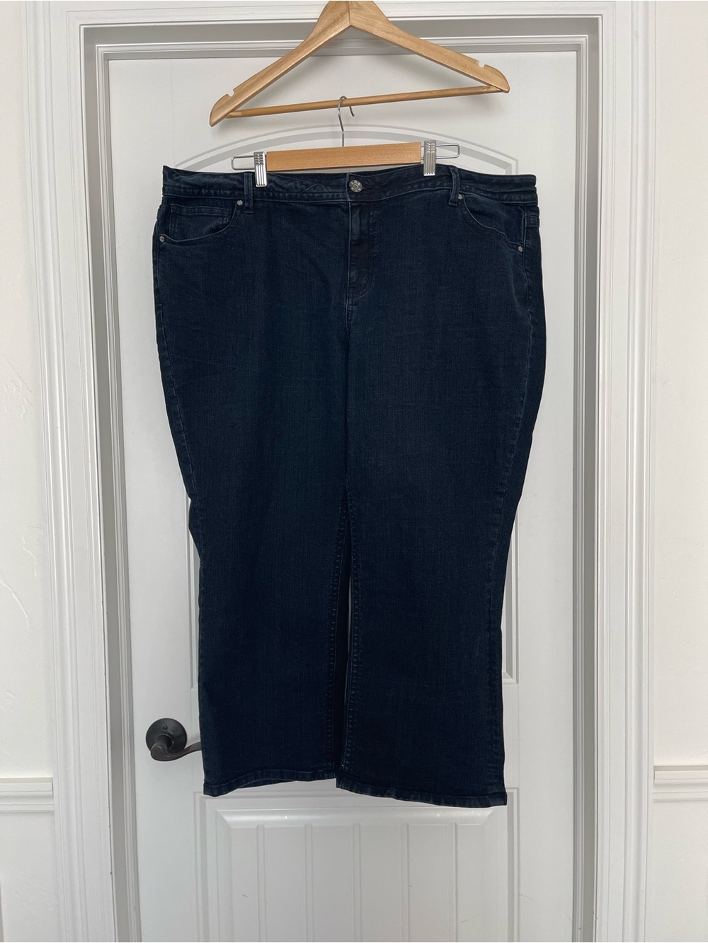 a.n.a Straight Leg Dark Blue/black Jeans